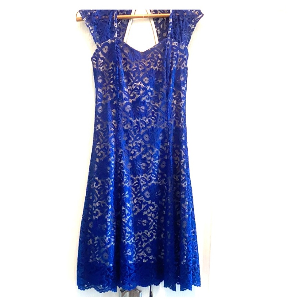 Filly Flair Lacey royal blue dress - Picture 1 of 6